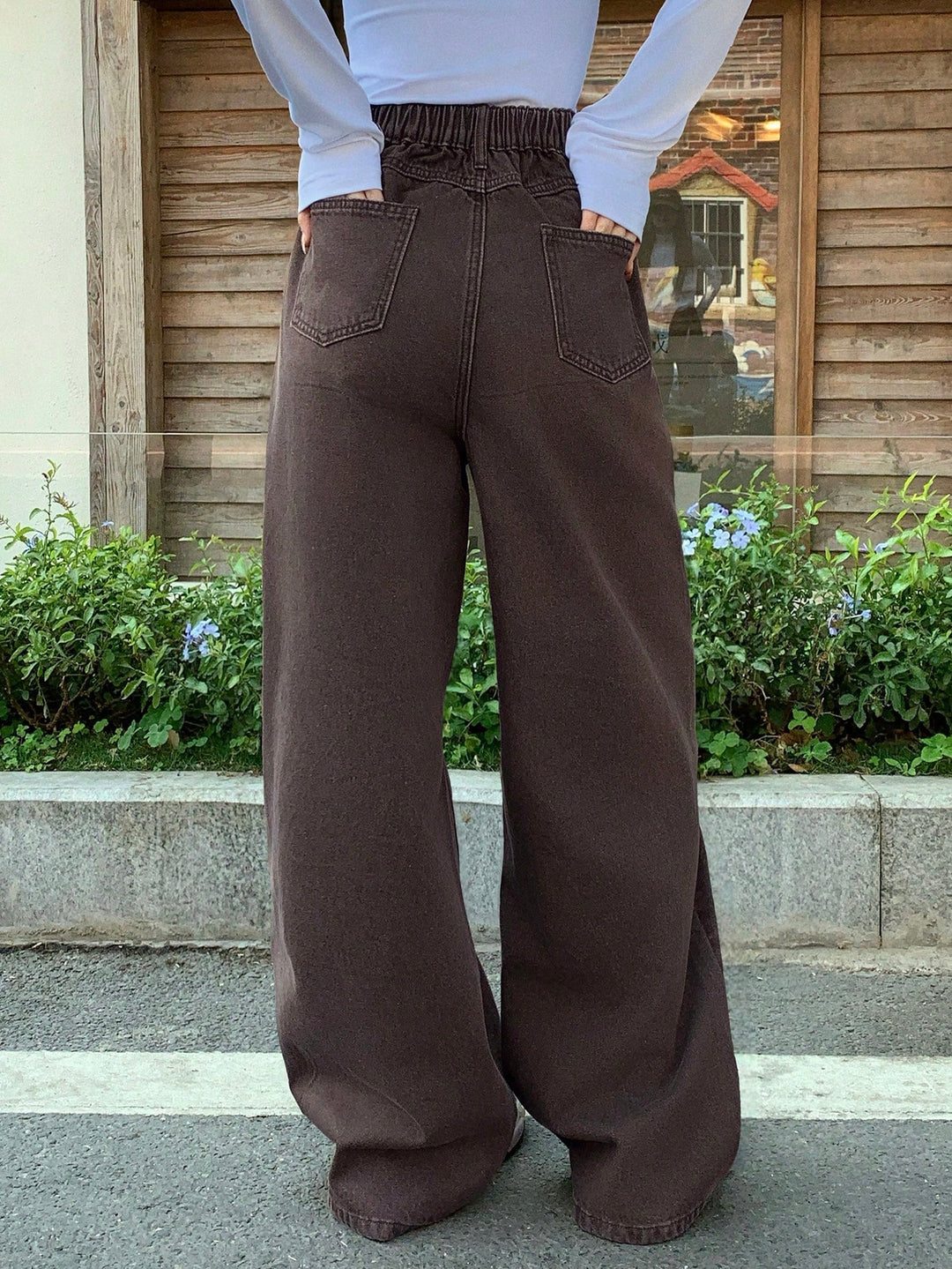Jeans SHEIN, maro