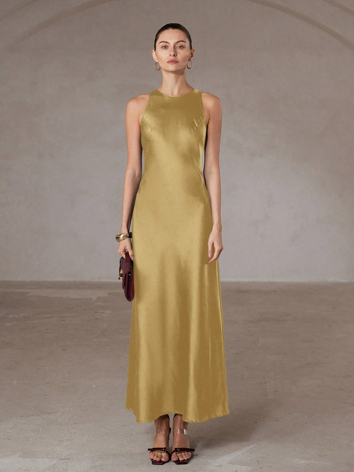 Rochie maxi SHEIN, auriu