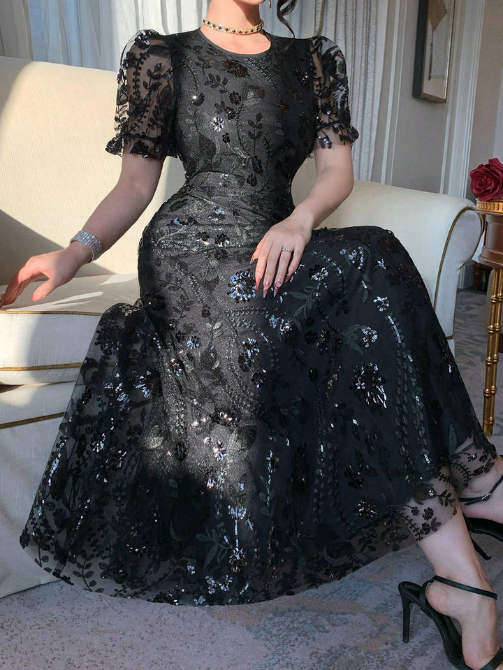 Rochie maxi SHEIN, negru