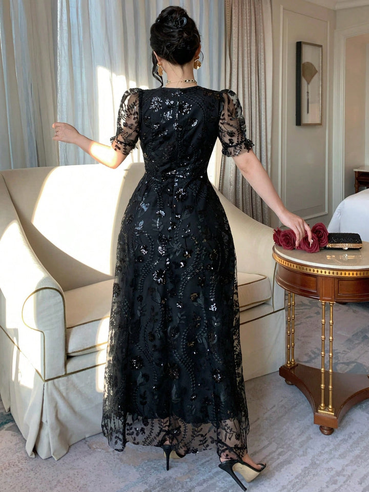 Rochie maxi SHEIN, negru