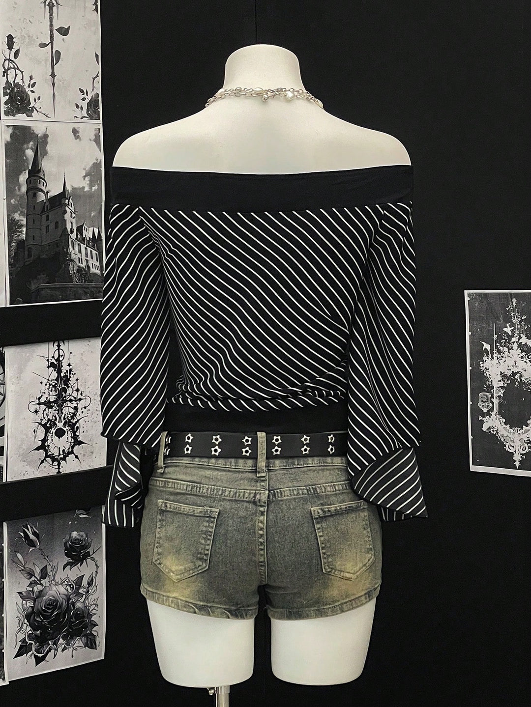 Top SHEIN, negru