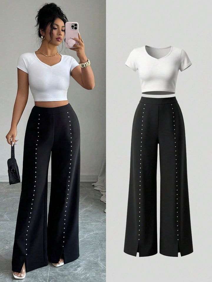 Pantaloni SHEIN, negru