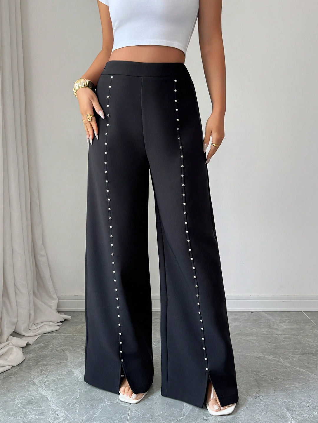 Pantaloni SHEIN, negru