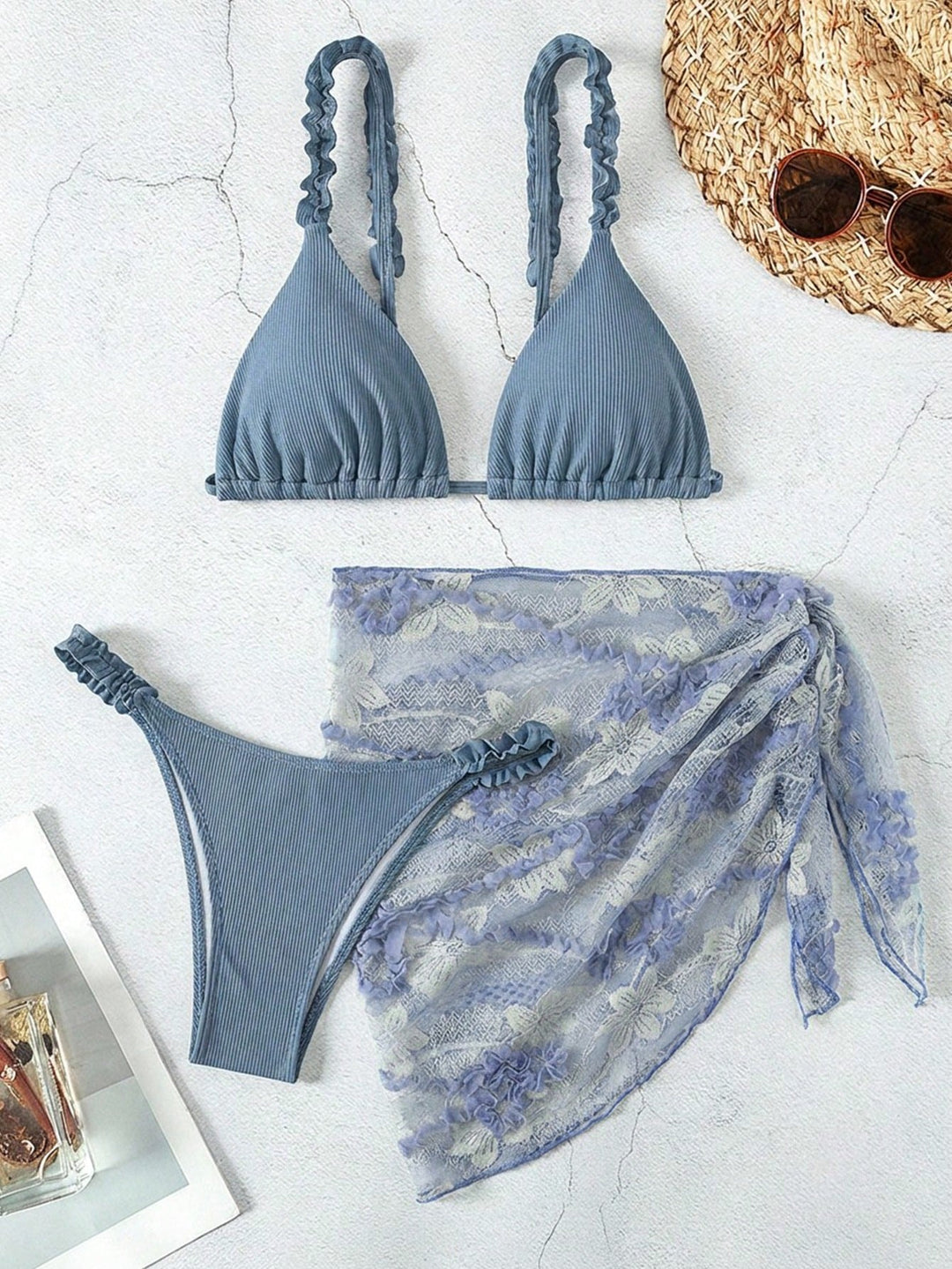 Set bikini SHEIN, albastru
