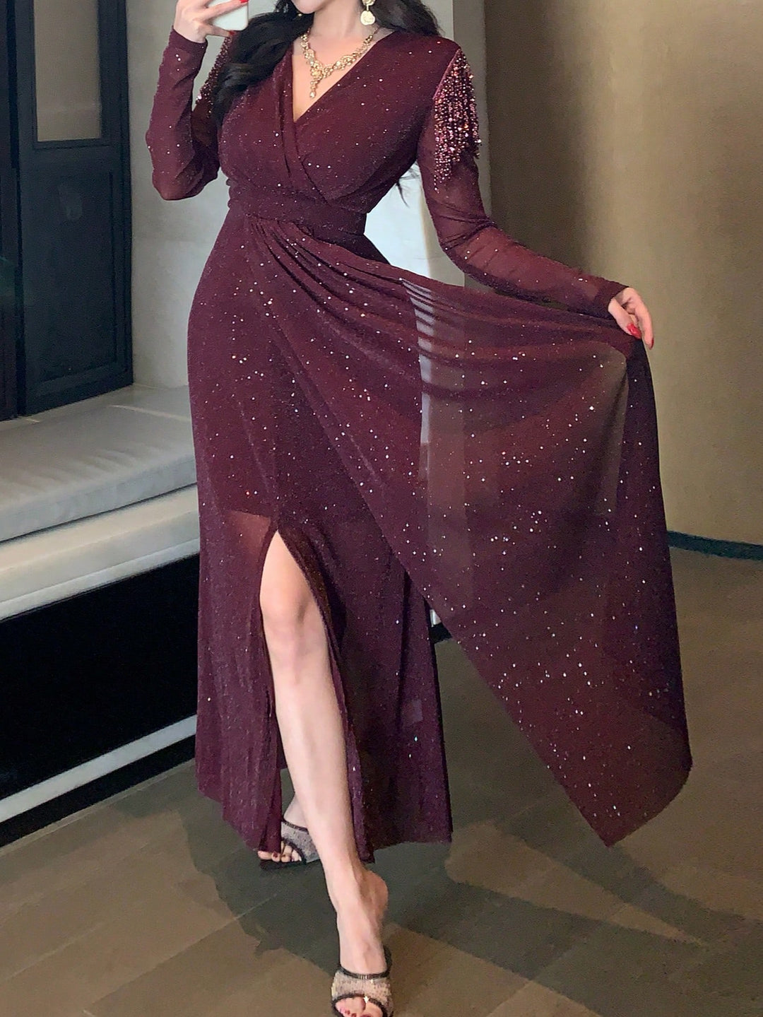 Rochie maxi SHEIN, mov