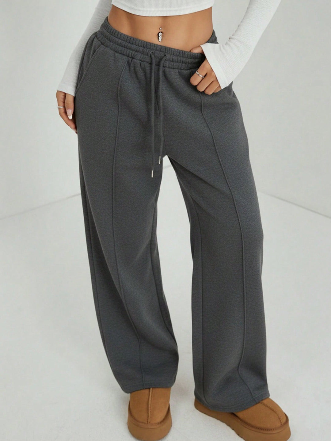 Pantaloni SHEIN, gri