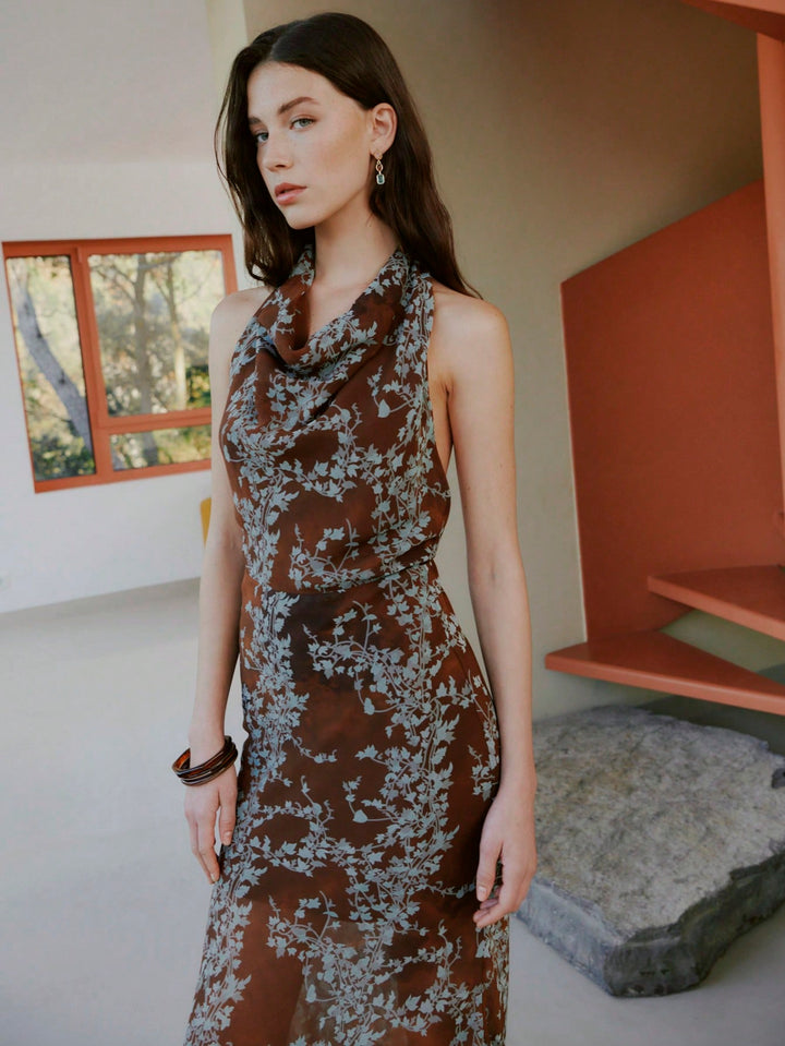 Rochie maxi SHEIN, maro