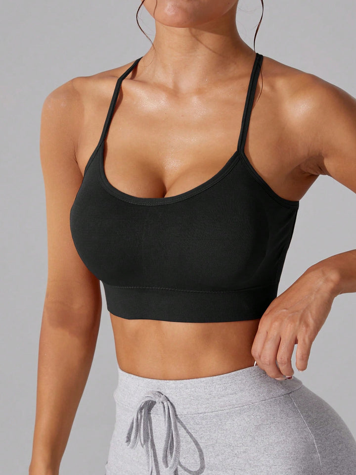 Bustieră sport SHEIN, negru