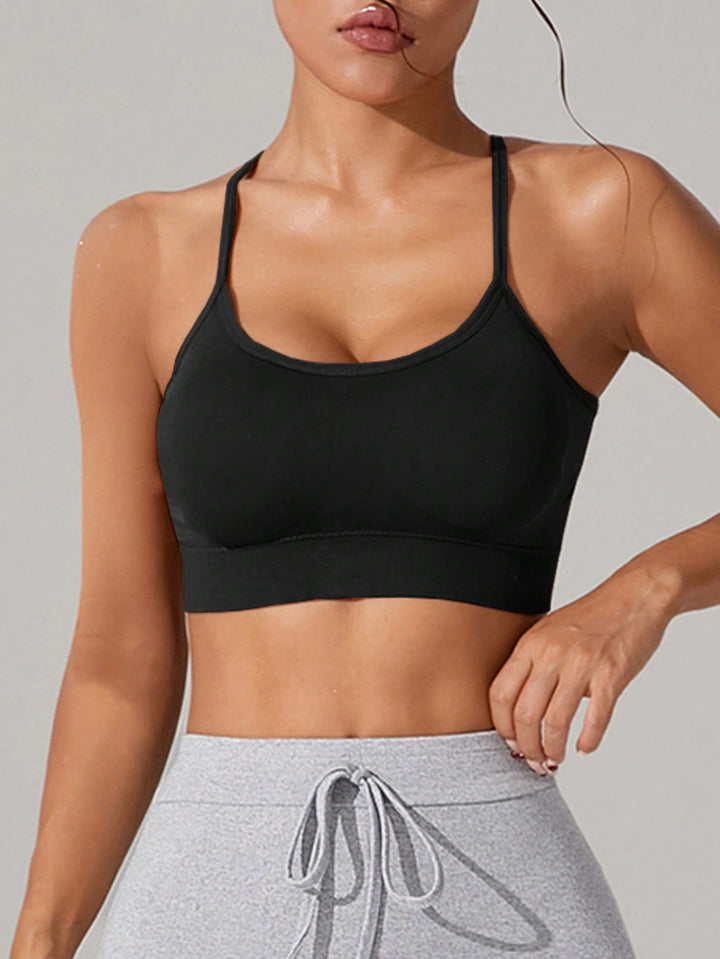 Bustieră sport SHEIN, negru