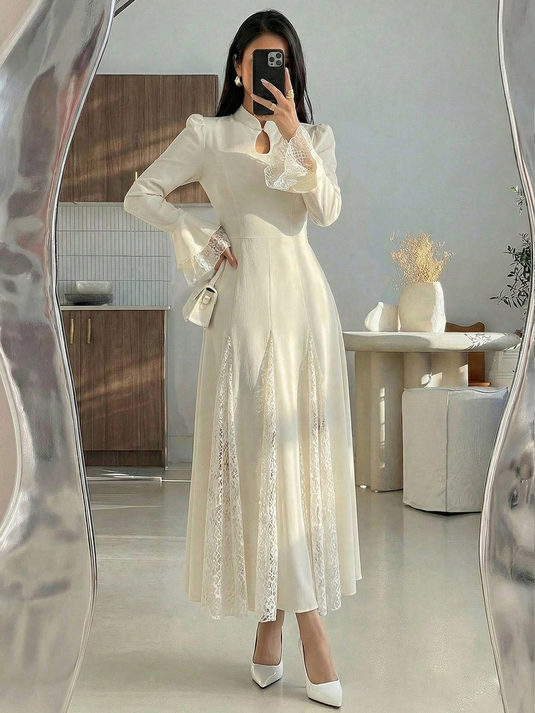 Rochie maxi SHEIN, portocaliu