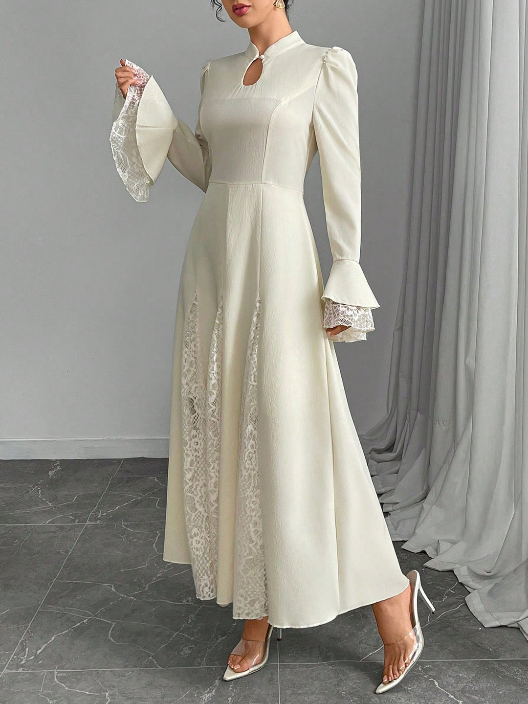 Rochie maxi SHEIN, portocaliu