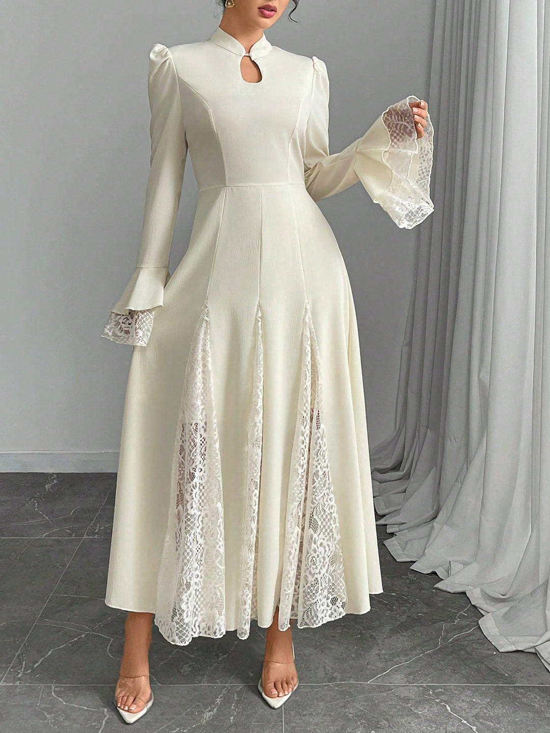 Rochie maxi SHEIN, portocaliu