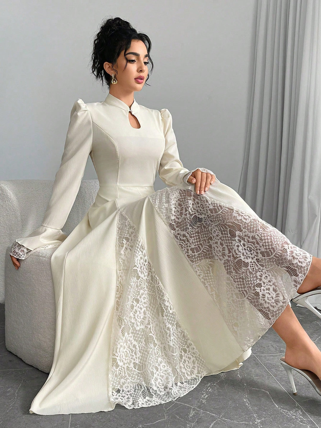 Rochie maxi SHEIN, portocaliu