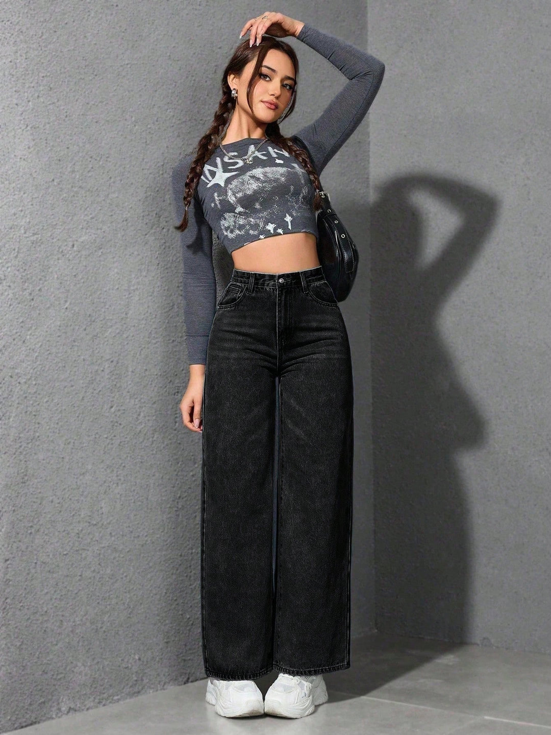Jeans SHEIN, negru