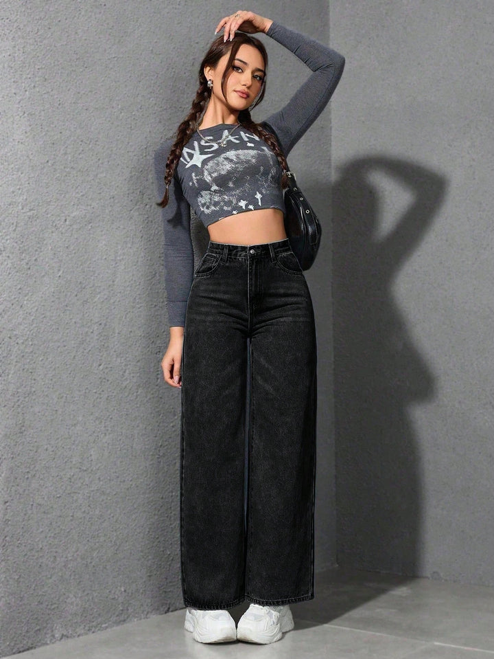 Jeans SHEIN, negru