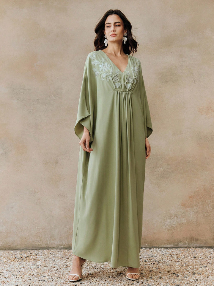 Rochie maxi SHEIN, verde