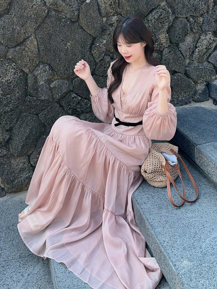 Rochie maxi SHEIN, roz