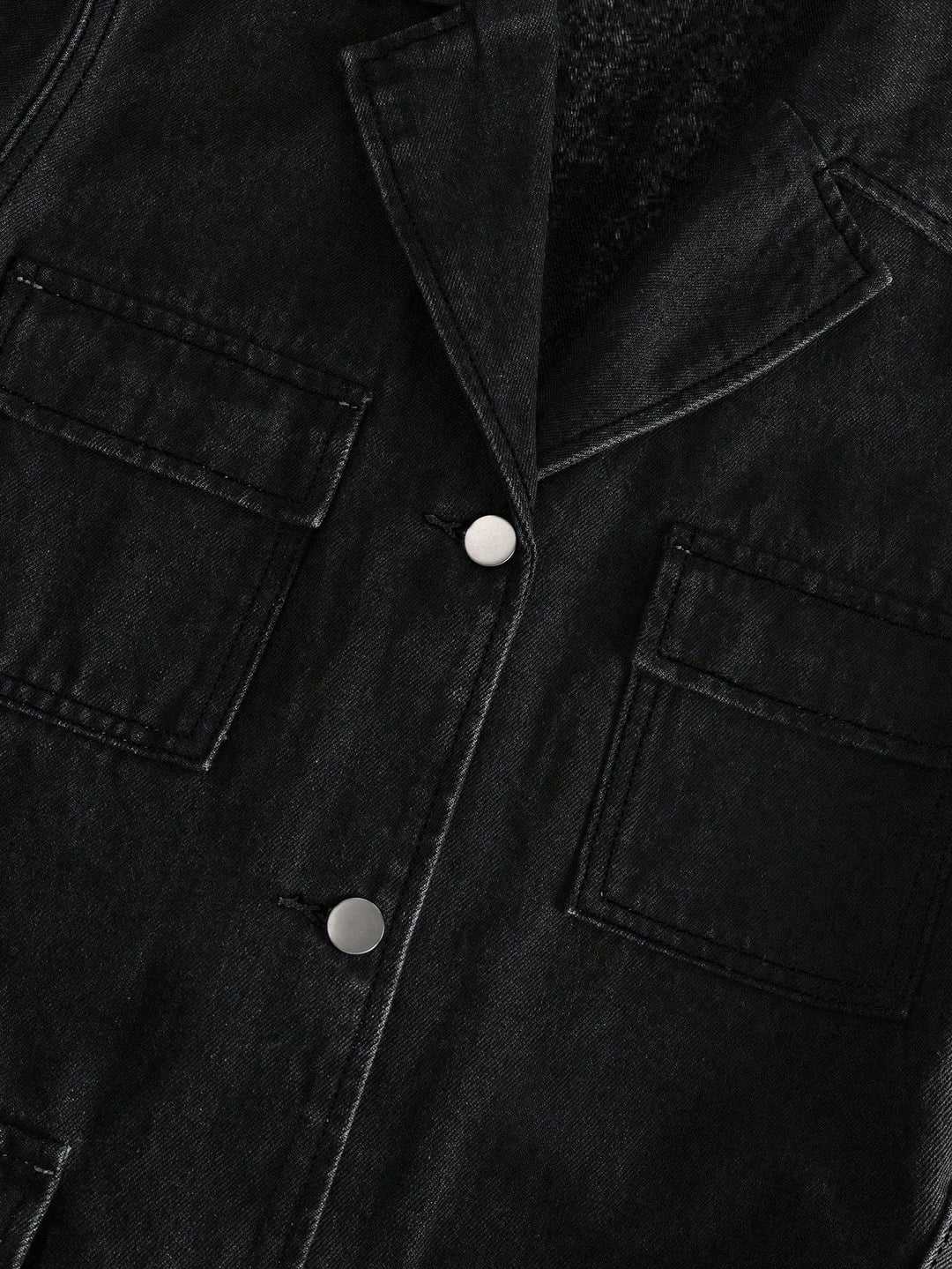 Jachetă denim SHEIN, negru