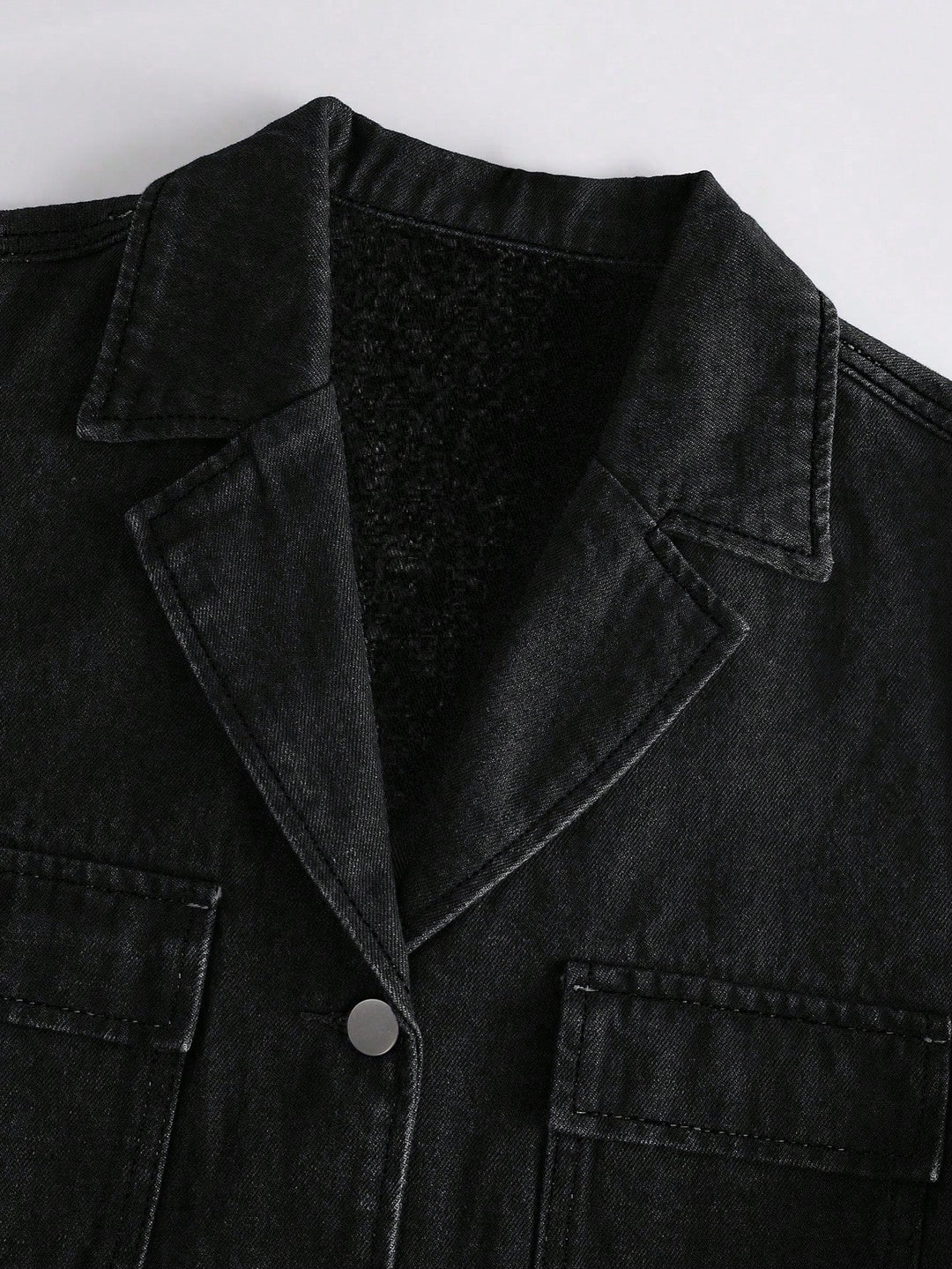 Jachetă denim SHEIN, negru