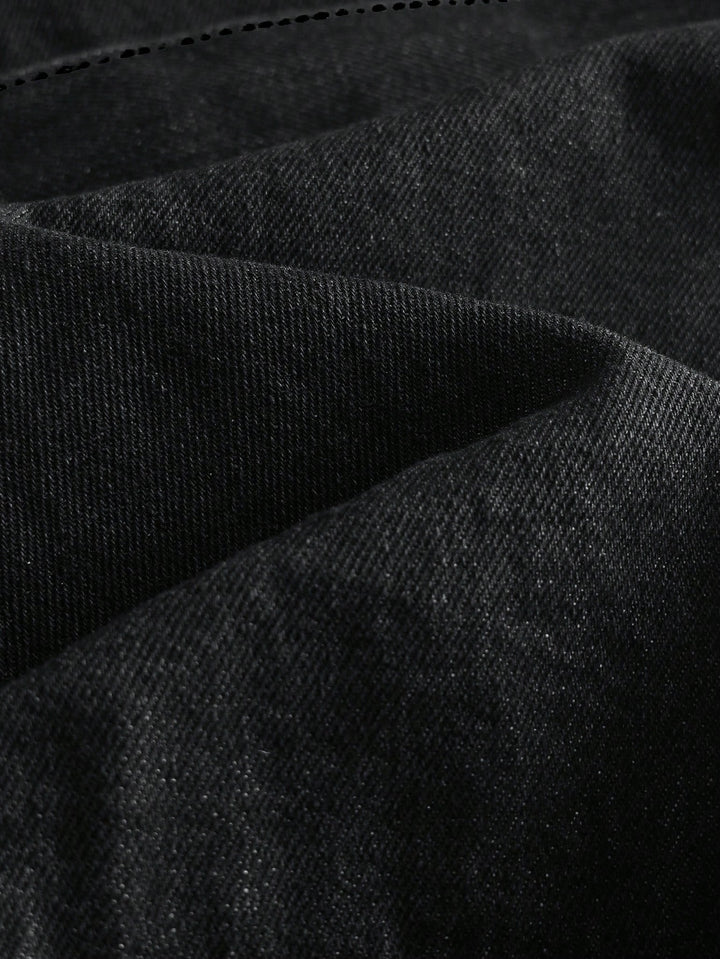 Jachetă denim SHEIN, negru