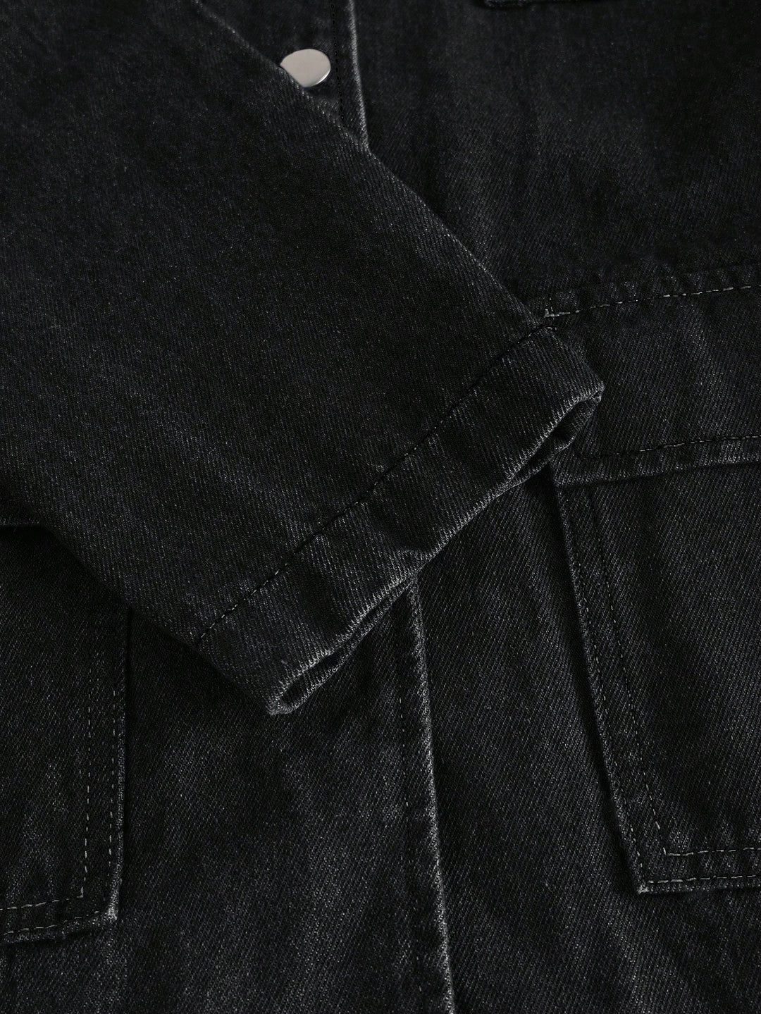 Jachetă denim SHEIN, negru