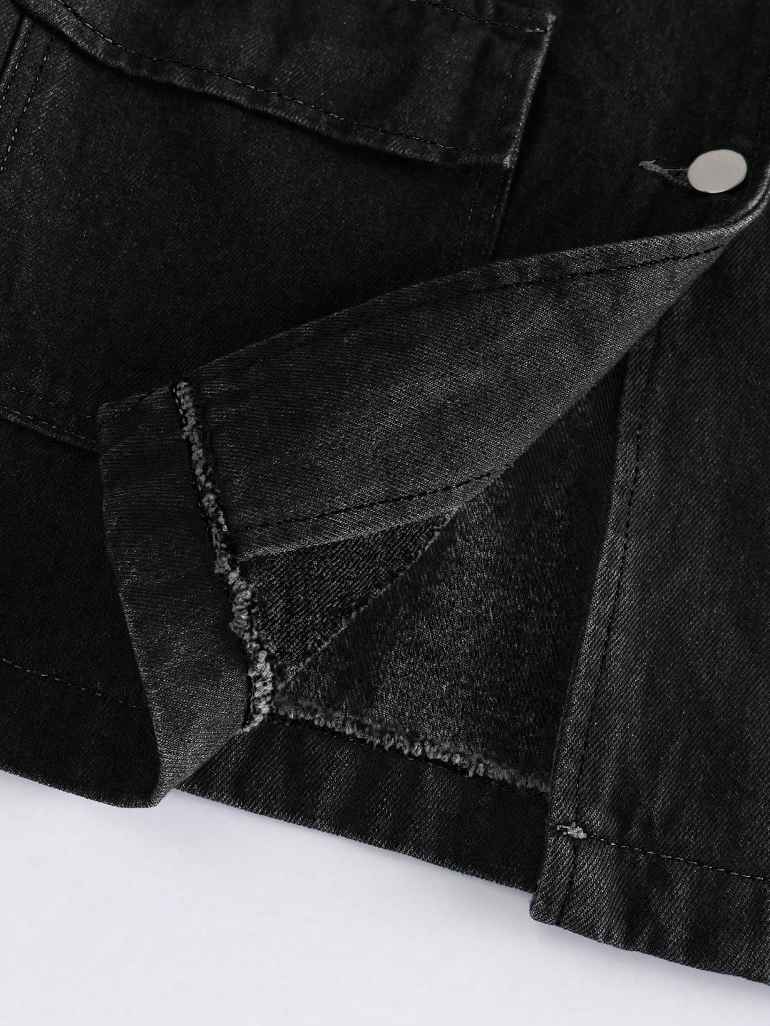 Jachetă denim SHEIN, negru