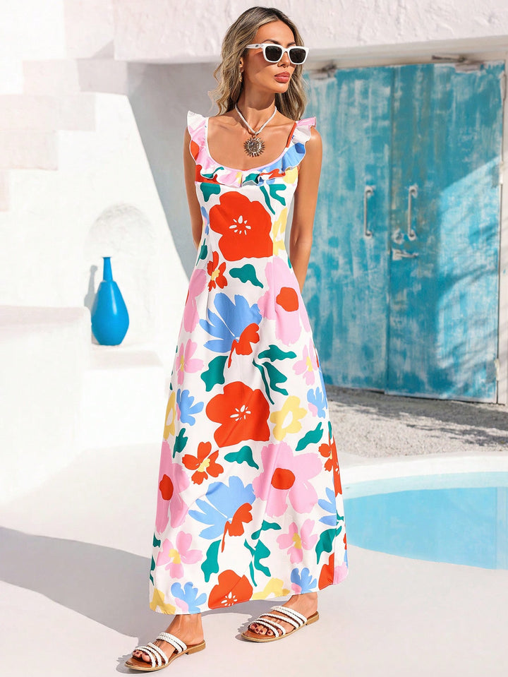 Rochie maxi SHEIN, mix culori