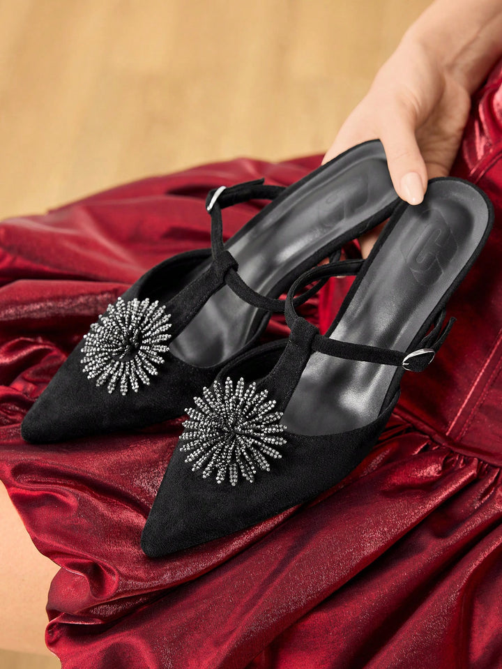 Pantofi cu toc SHEIN, negru