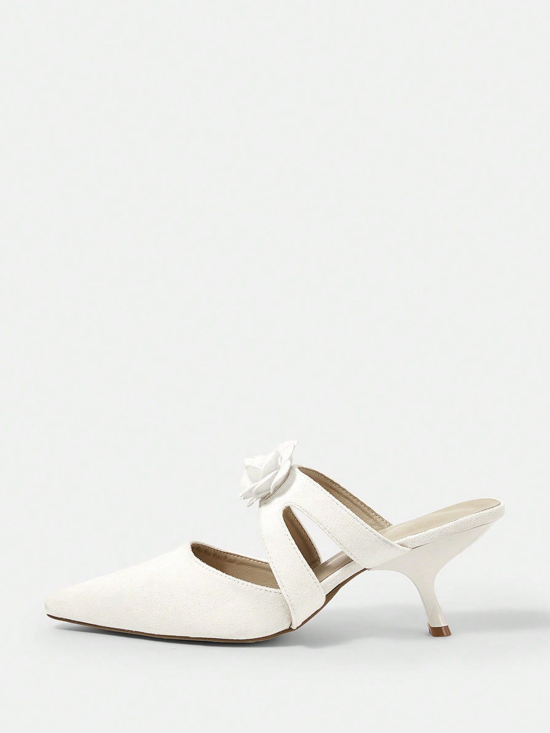 Pantofi cu toc SHEIN, alb
