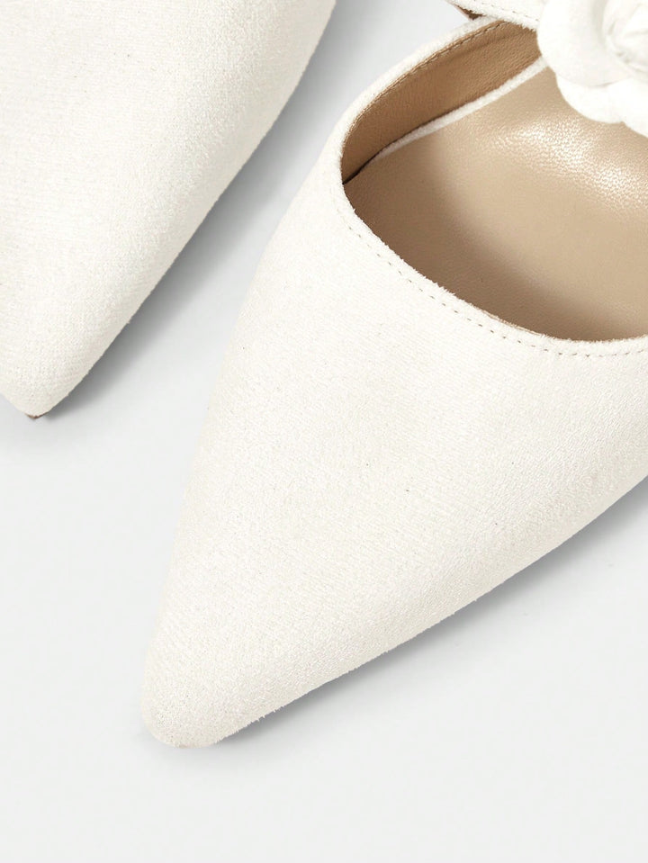 Pantofi cu toc SHEIN, alb