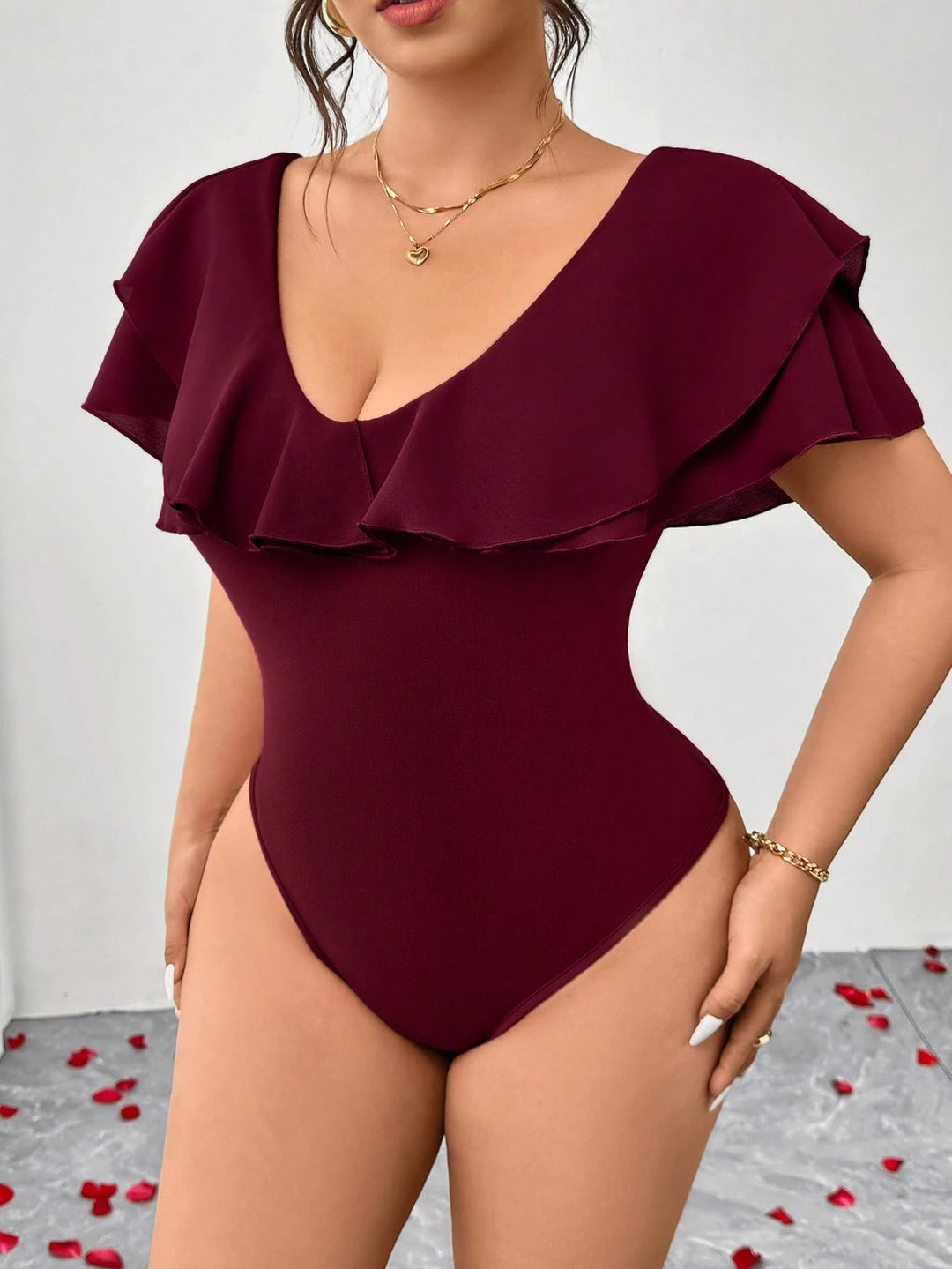 Body SHEIN, vișiniu