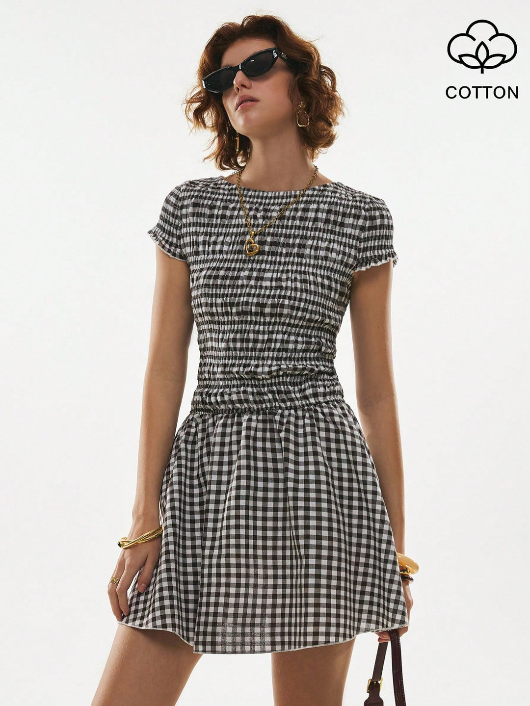 Rochie mini SHEIN, maro