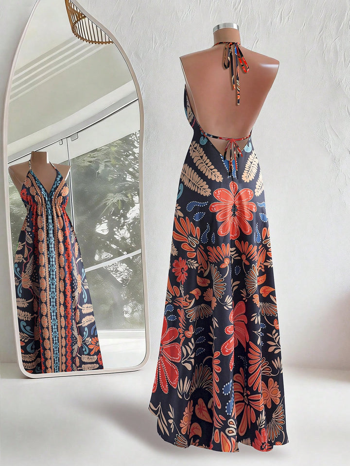 Rochie maxi SHEIN, mix culori
