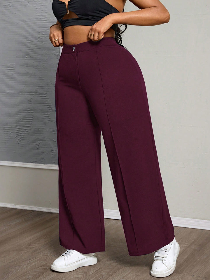 Pantaloni SHEIN, vișiniu