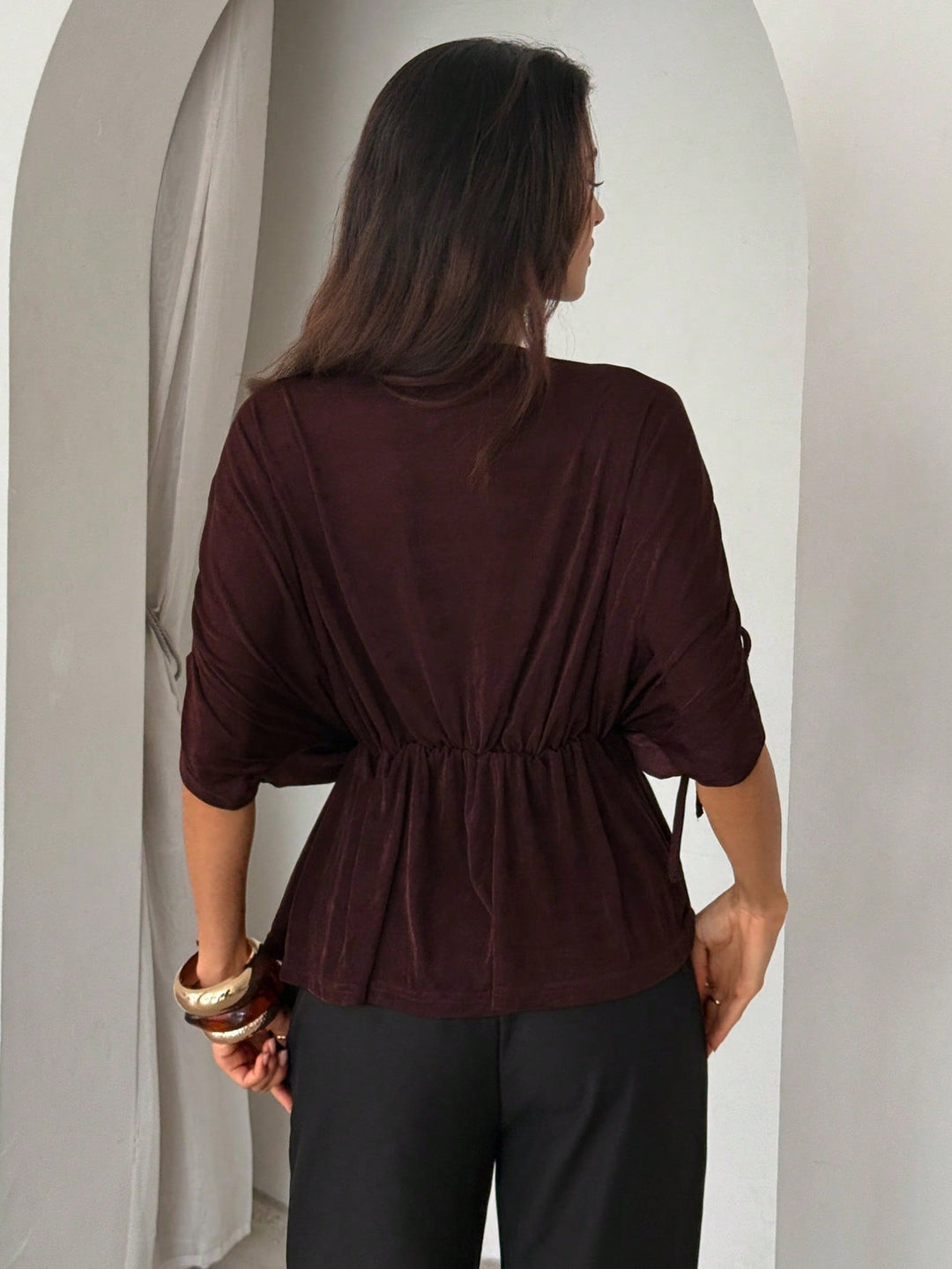 SHEIN barna blúz