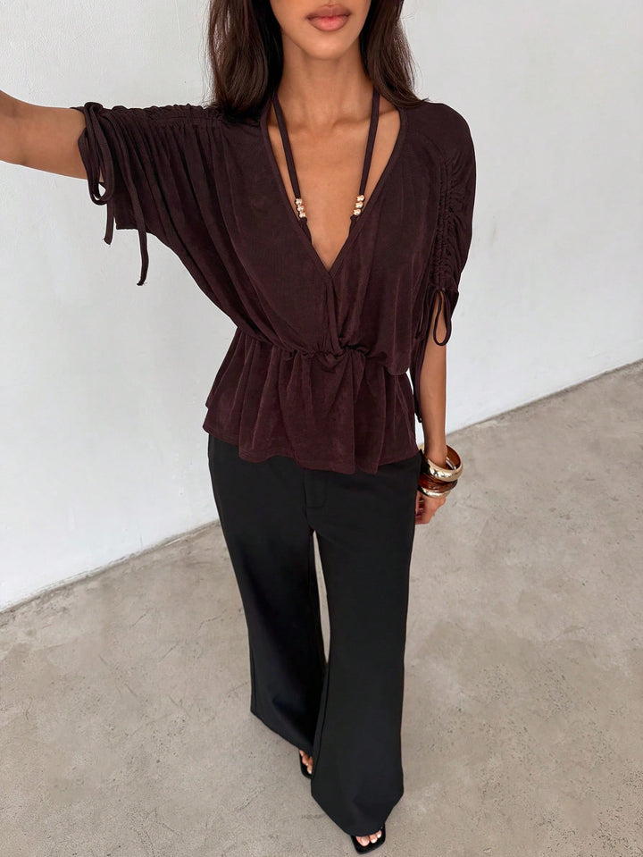 SHEIN barna blúz