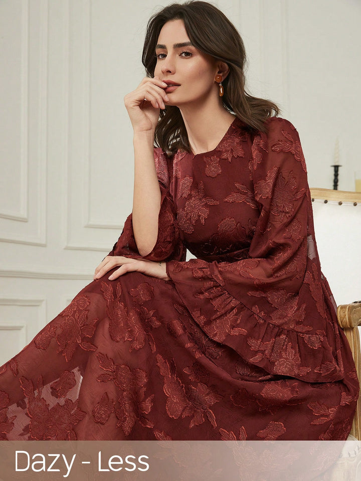 Rochie maxi SHEIN, maro