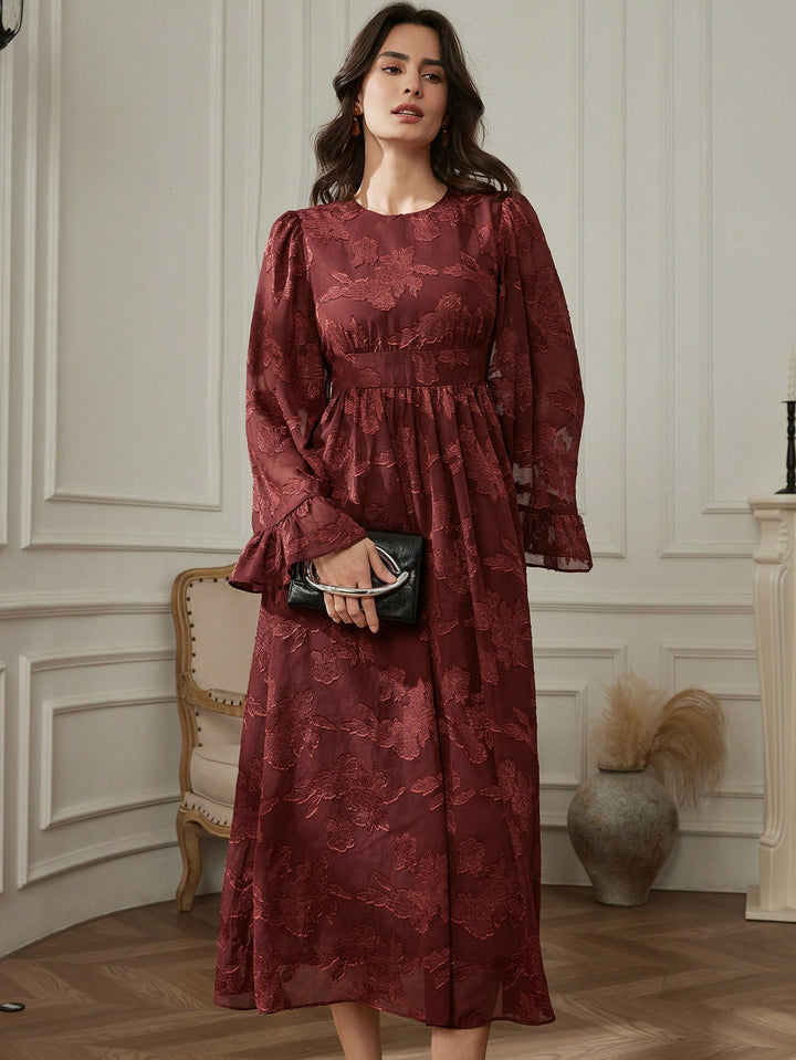 Rochie maxi SHEIN, maro