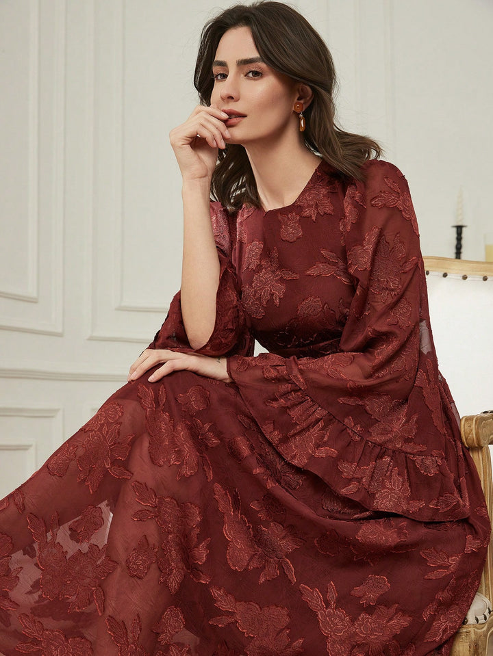 Rochie maxi SHEIN, maro