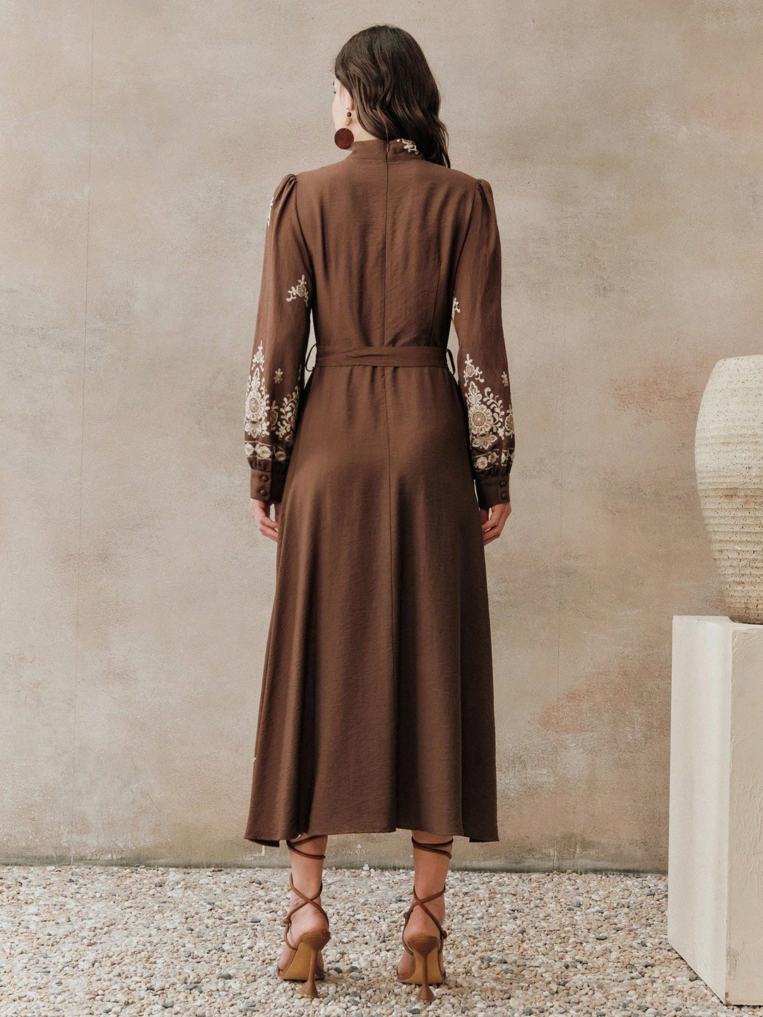Rochie maxi SHEIN, maro