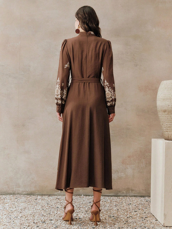 Rochie maxi SHEIN, maro