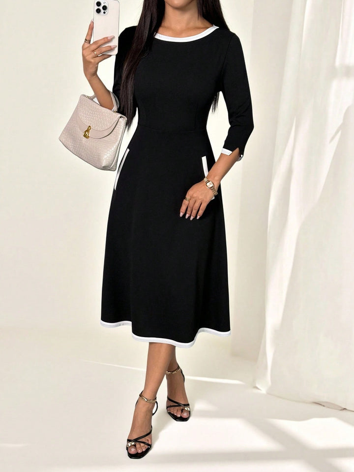 Rochie midi SHEIN, negru