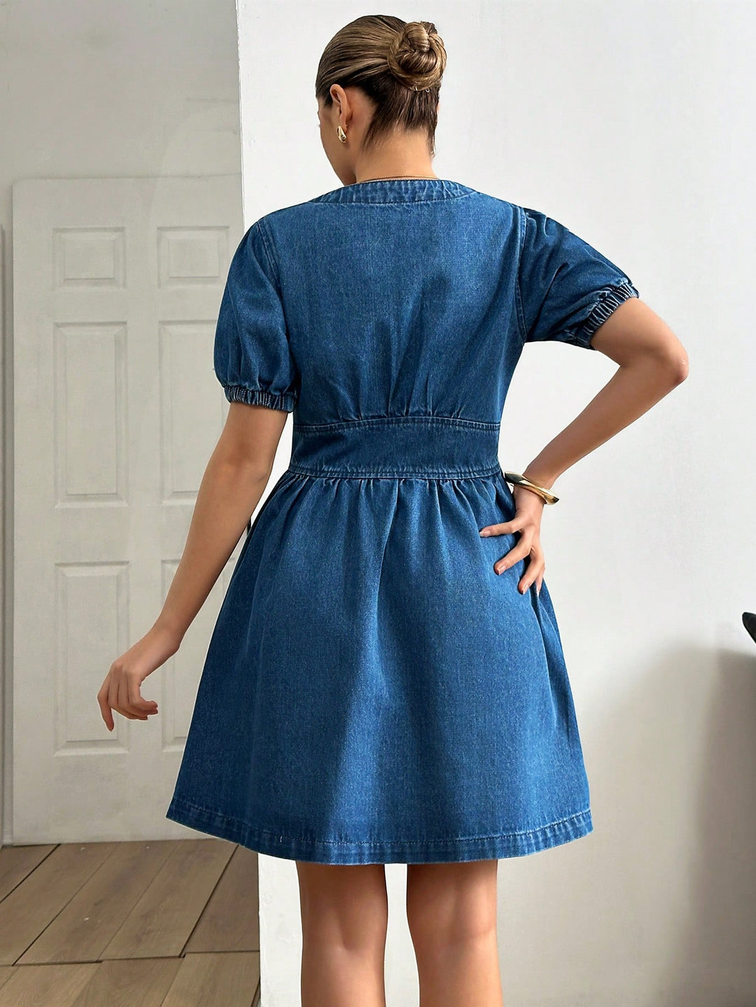 Rochie mini de blugi SHEIN, albastru