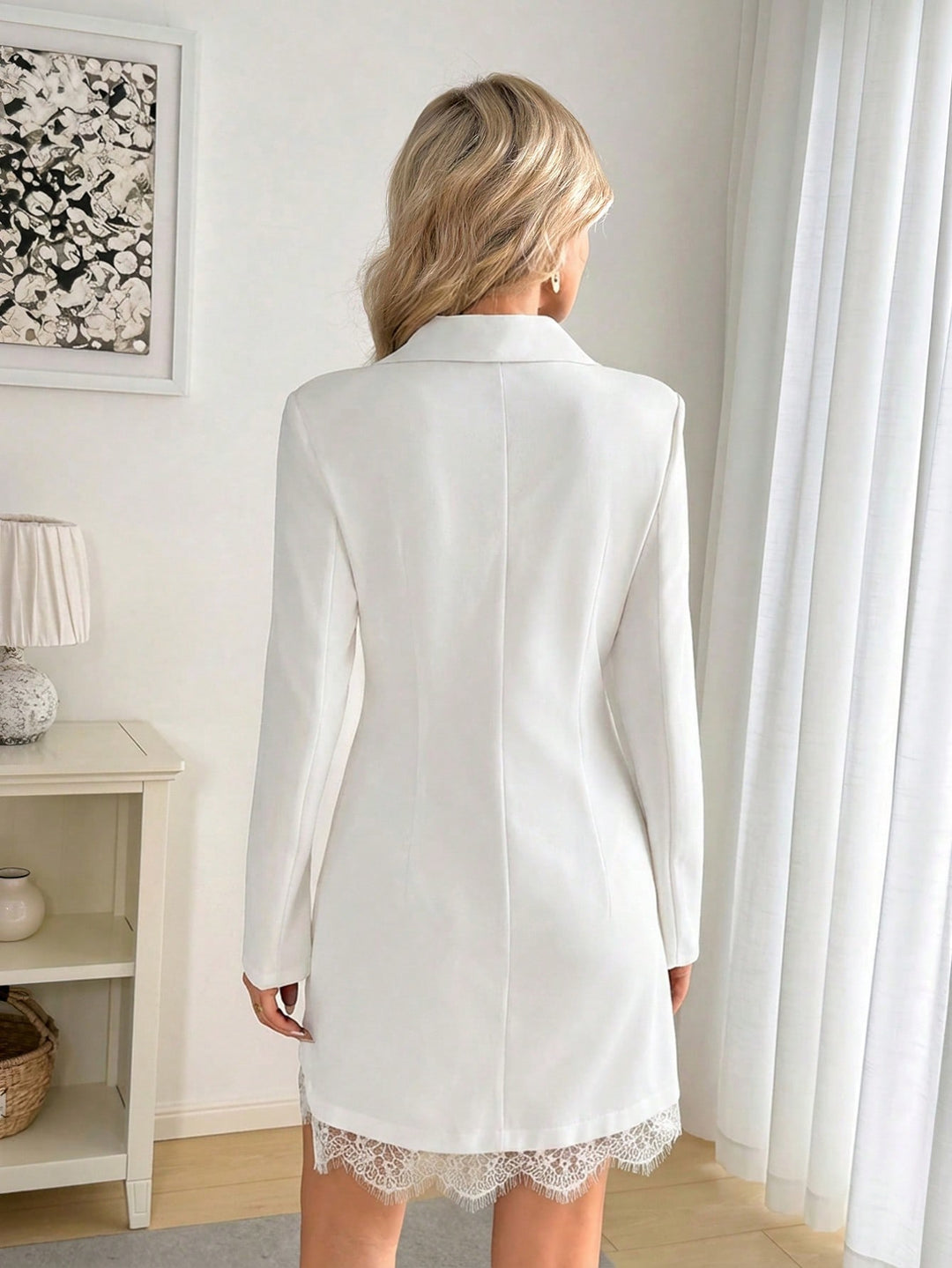 Rochie scurtă SHEIN, alb