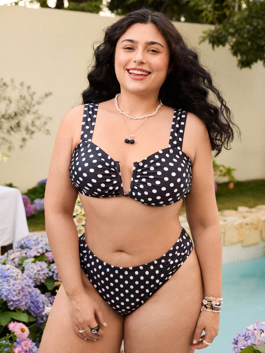 Set bikini de baie SHEIN, negru