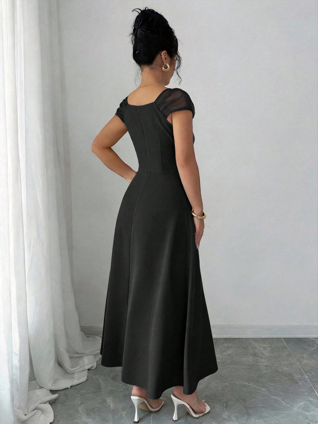 Rochie midi SHEIN, negru