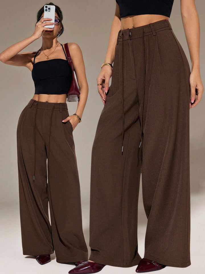 Pantaloni SHEIN, maro