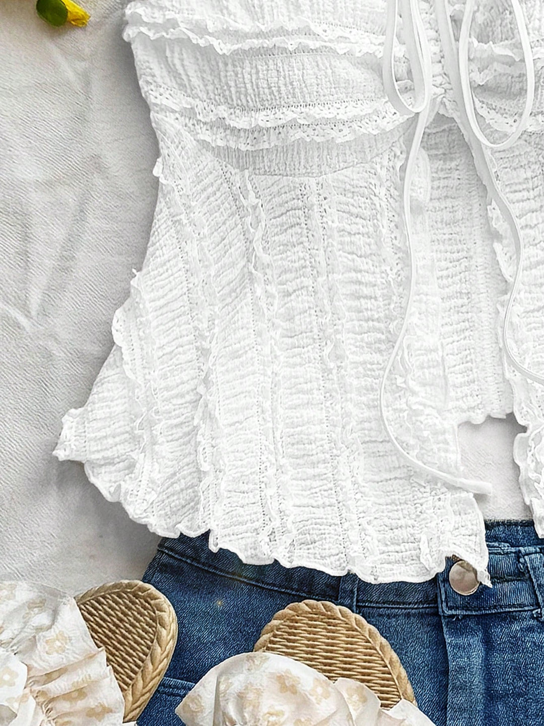 Top SHEIN, alb