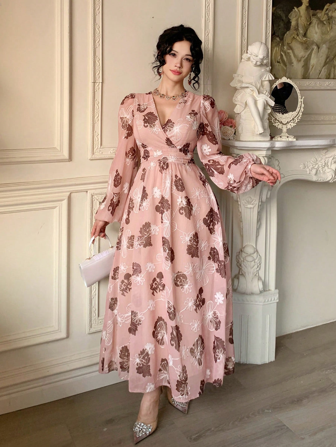 Rochie maxi SHEIN, mix culori