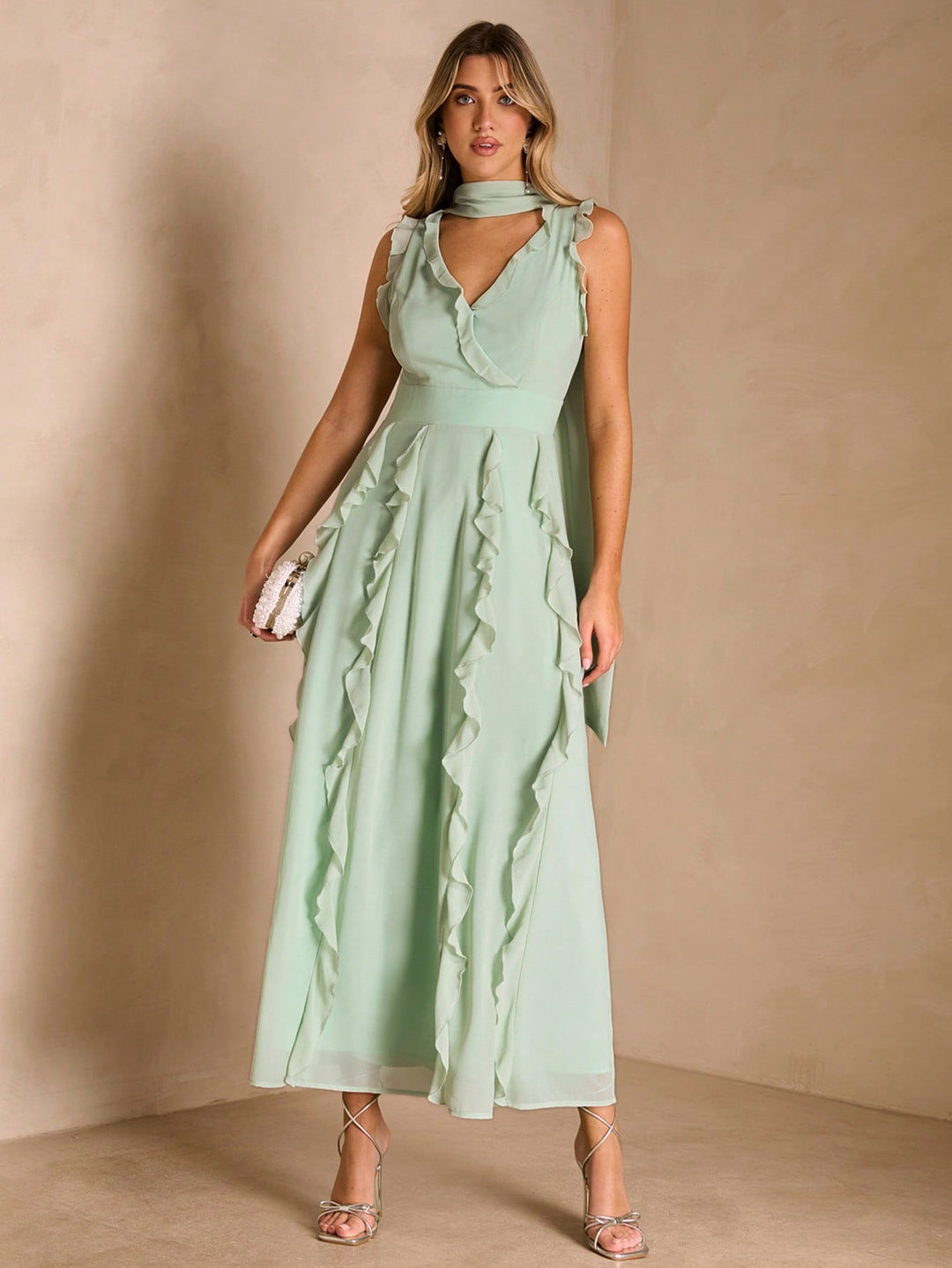 Rochie maxi SHEIN, verde